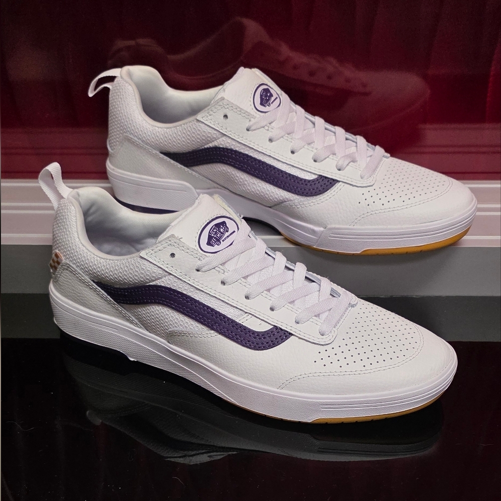 Vans Skate Zahba White Purple Low Top  Men’s 8.5 Women’s 10 New With Box